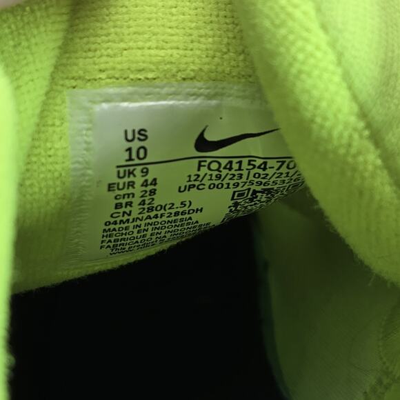 NEW Nike Zoom Challenge Mens Size 10 Pickleball Shoes Volt Green FQ4154-700 - Picture 10 of 12